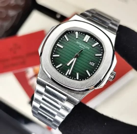 ساعت Patek Philippe نقره ای سبز