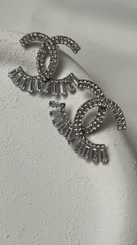 گوشواره جواهری شنل