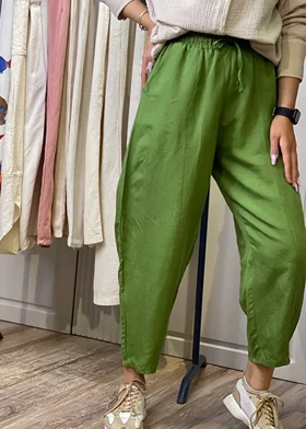 شلوار لینن مام استایل