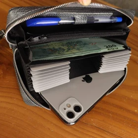 کیف دستی و پاسپورتی چرم طبیعی فلوتر بیورا مدل pa018 (دارای ایراد جزئی)