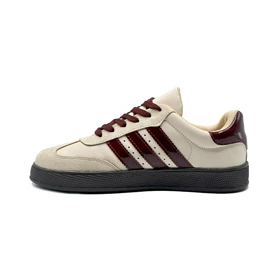 کفش و کتانی زنانه و دخترانه مدل آدیداس سامبا ADIDAS_SAMBA رنگ کرم زرشکی