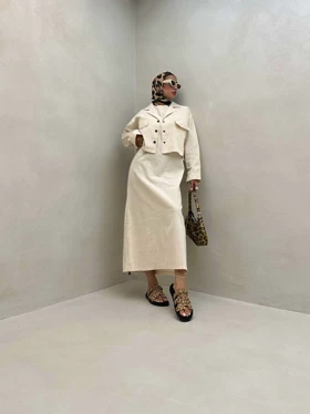 ست شومیز و اورال 3 دکمه