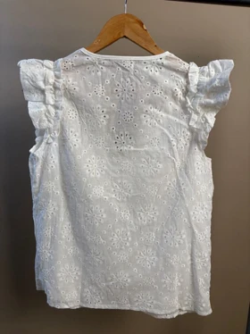 شومیز سفید خامه دوزی