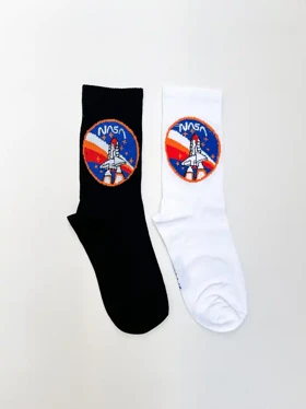 جوراب ساق بلند طرح ناسا NASA یونیسکس