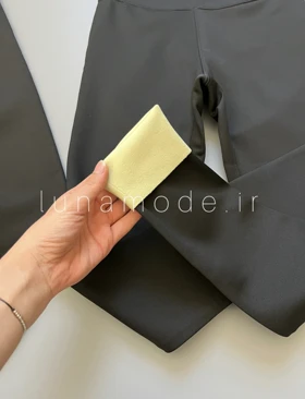 لگ کمر گنی زنانه داخل کرک داره تک‌رنگ مشکی