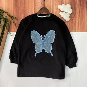 بلوز دورس مدل پروانه نگینی رنج 11تا13سال