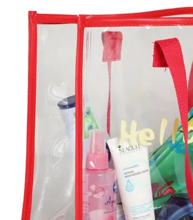 کیف استخری شفاف ضد آب طرح Hello Summer کد 15121
