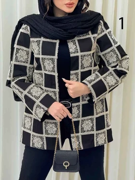 مانتو طرح دار آوینا