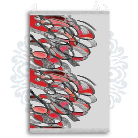 فرشینه از جنس پارچه هازان مخمل ترک طرح فانتزی برند دفه کد DDTB60