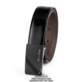 کمربند ورنی مردانه Patent Leather Belt BL40