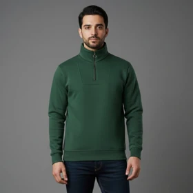 دورس مردانه نیم زیپ مدل Behbod-سبز