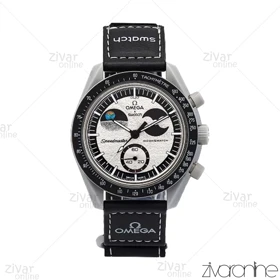 ساعت امگا سواچ Omega-Swatch ماموریت به ماه طوسی مشکی 107147
