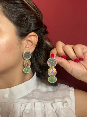 گوشواره سکه‌ای دست ساز