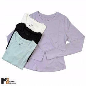 تیشرت آستین بلند زنانه پارچه اسپان کد 097