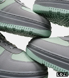 کفش کتانی مردانه و زنانه طوسی سبز نایک NIKE AIR FORCE