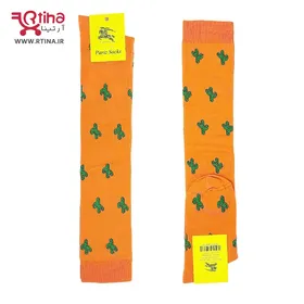 جوراب ساق بلند (تا زانو و بالا زانویی) طرح کاکتوس مدل RT-PS01