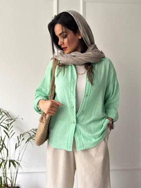 مانتو شومیزی پاستیلی میلانی