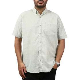 پیراهن آستین کوتاه لینن مردانه مدل 6215953