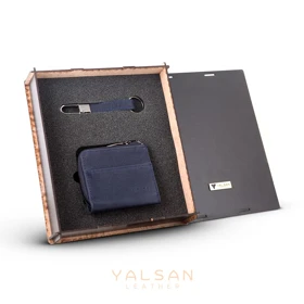 ست هدیه مردانه چرم یلسان رادین کد KIA-HRM-086