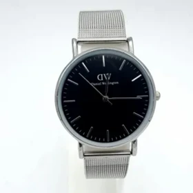 ساعت مچی دنیل ولینگتون مشکی حصیری زنانه سایز درشت