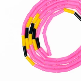 طناب ورزشی مهره ای دسته بلند تن زیب 3 متری