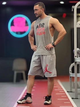 رکابی ورزشی قهرمانی Jordan Air طوسی