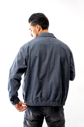 کت کتان زیپ‌دار مردانه