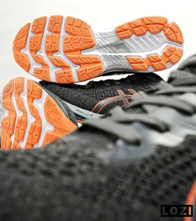 کتانی بزرگ پا خاکستری نارنجی ASICS GEL-KAYANO 27