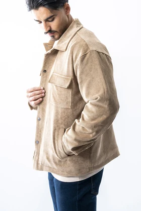 کت مخمل کبریتی مردانه