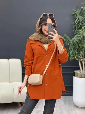 مانتو بغل سه دکمه میسا