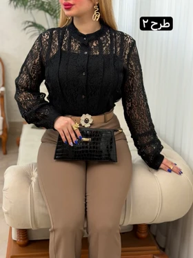 شومیز دانتل رکسانا 3955