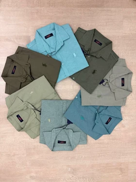 پیراهن ساده آستین بلند پنبه کد 2475