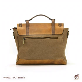 کیف اداری چرم و برزنت آرشام 30066