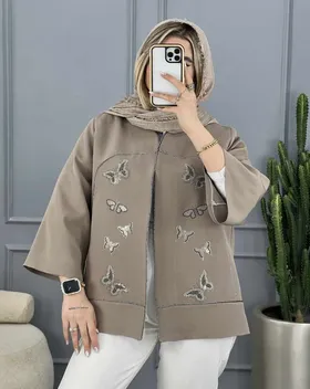 کت مغزی دوزی پروانه ای (89)کد3523