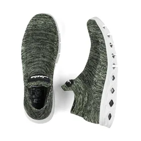 کتانی راحتی قطره جزبا یشمی ملانژ - Jazba Qatra Sockün Olive