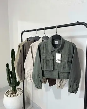 کت کتان وارداتی زارا ZARA ترک قد 45 رنگبندی