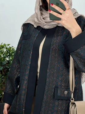 مانتو کتی مجلسی ژاکارد طلوع