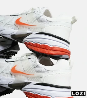 کفش کتانی مردانه و زنانه سفید نارنجی Nike cushlon