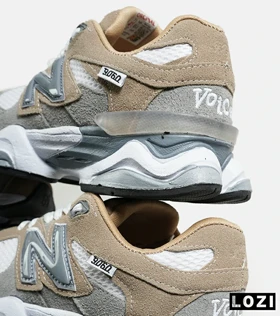 کفش کتانی مردانه و زنانه کرم طوسی NEW BALANCE 9060 مدل 7317