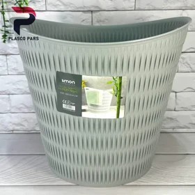 سبد رخت گرد بامبو لیمون