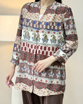 شومیز طرحدار سارینا کد 29890