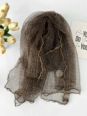 شال حریر تور پفکی 20611