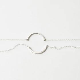 گردنبند نقره بی پایان کد 0542