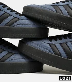 کفش کتانی مردانه سرمه ای مشکی ADIDAS Samba