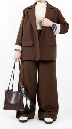 کت بلوئه آستین راه راه