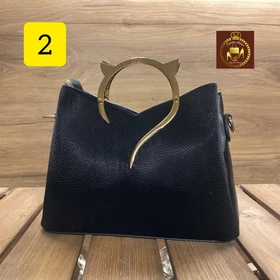 کیف دستی زنانه مجلسی اداری دسته فلزی گربه