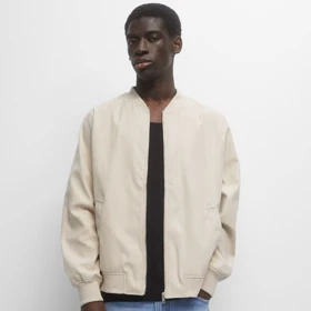 بامبر ساده PULL&BEAR رنگ کرم