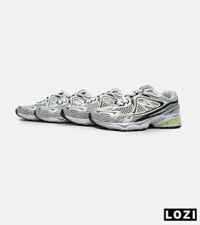 کفش کتانی مردانه و زنانه سفید نقره ای لیمویی NEW BALANCE 1064 مدل 5626