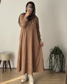 کفتان مخمل کبریتی روبان