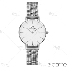 ساعت دنیل ولینگتون زنانه حصیری سیلور سفید اسمال 102499